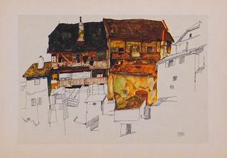 Egon Schiele: Old House in Krumau