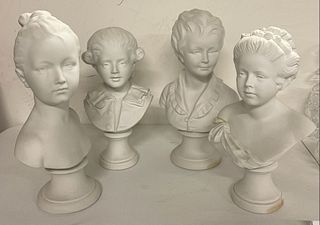 Four Parian Busts