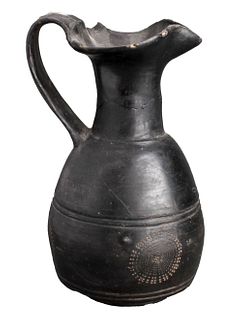 Ancient Apulian or Etruscan Bucchero Vessel