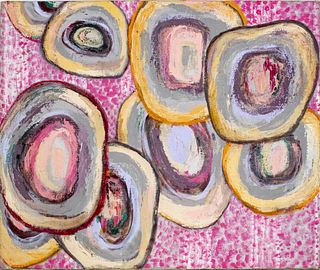 Kayo Lennar "Oysters" Modern Oil on Canvas