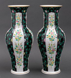 Hungarian Herend Porcelain Vases, Pair