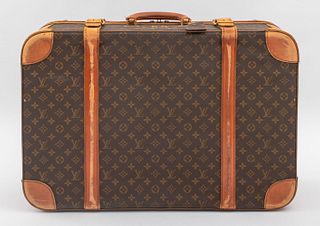 Vintage Louis Vuitton Leather Bound Suitcase
