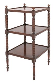 English Victorian Manner Open Etagere