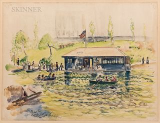 Richard Hayley Lever (American, 1876-1958), Central Park Opposite Plaza Hotel, New York City
