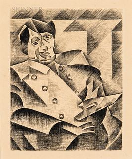 After Juan Gris (Spanish, 1887-1927), Portrait of Picasso