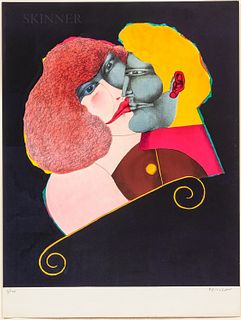 Richard Lindner (German/American, 1901-1978), The Kiss