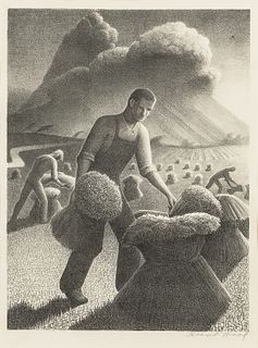 Grant Wood (American, 1891-1942), Approaching Storm