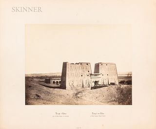 Wilhelm Hammerschmidt (German, 1830-1869), Three Views of Ancient Egypt