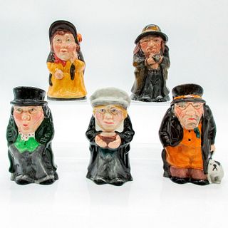 5 Manor Staffordshire Toby Jugs, Oliver Twist Characters