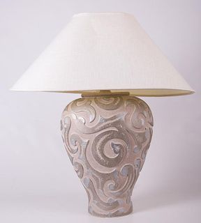 Filigree Style Plaster Lamp