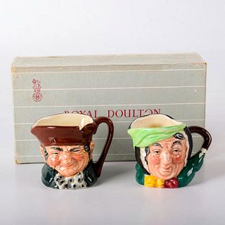 Old Charlie and Sairey Gamp Gift Gox Set - Mini - Royal Doulton Character Jugs