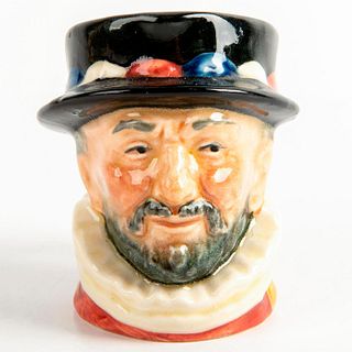 Doulton Mini Character Jug Beefeater D6251 Yellow Highlights
