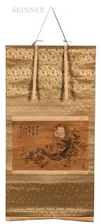 Hanging Scroll Depicting a Flower Basket