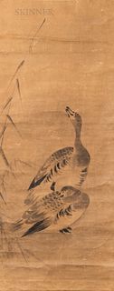 Hanging Scroll Depicting Two Geese