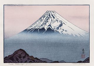 Toshi Yoshida (1911-1995), From Katsuragi-yama (View of Mt. Fuji)