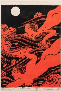 Mayumi Oda (b. 1941), Merciful Sea, a Bright Moon