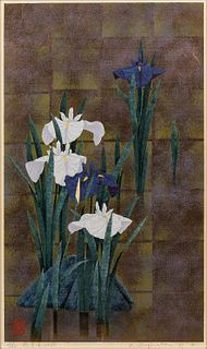Kazutoshi Sugiura (b. 1938), Irises No. 65
