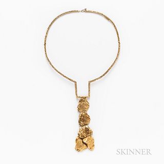Alfred Karram 18kt Gold Pendant Necklace