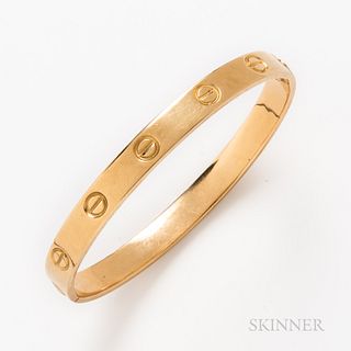 Cartier, Aldo Cipullo, 18kt Gold "Love" Bracelet
