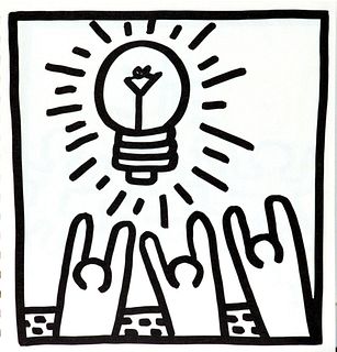 Keith Haring - Untitled (Light Worship)