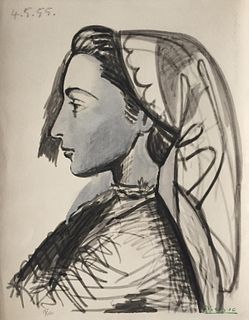 Pablo Picasso (After) - Portrait de Jacqueline