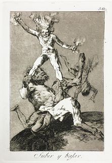 Francisco Goya - Plate 56 Subir y Bajar