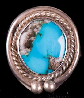 Southwestern Old Pawn Turquoise Ring