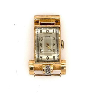 18k Art Deco Asymmetric Watch