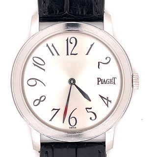 PIAGET 18k Leather Ladies Wrist WatchÂ 
