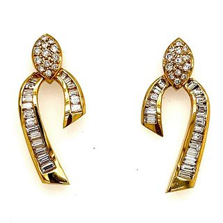 18k Diamond EarringsÂ 