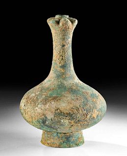 Chinese Han Dynasty  Bronze Garlic Head Hu