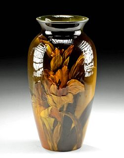 1900 W. McDonald Rookwood Vase Lilies, ex-Butterfield