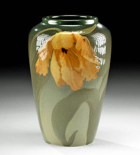 1903 Olga Reed Rookwood Pottery Vase - Iris Glaze