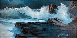 Julie Gregory Oil, Crashing Waves