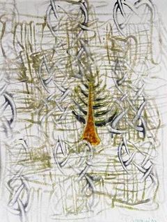 Thomas Ackermann, Oil Pastel, Untitled Abstract