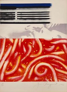 James Rosenquist Lithograph, Forehead I