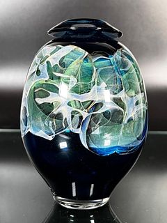 Brent Kee Young Art Glass Vase