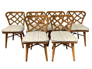 Set of Six Romweber Mid-Century Dining Chairs