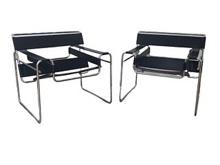 Pair of Marcel Breuer For Gavina Wassily Chairs