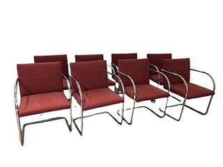 Eight Mies Van Der Rohe Design Brno Chairs