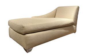 Custom Upholstered Chaise Lounge, Contemporary