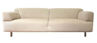 Textured Chenille Upholstered Sofa, Contemporary