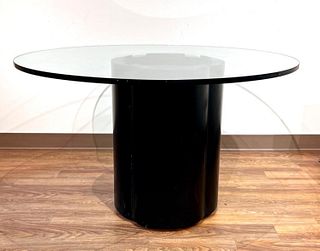 Glass Top Table with Composite Base