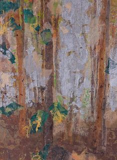 Clare Ferriter Abstract Collage "Late Fall"