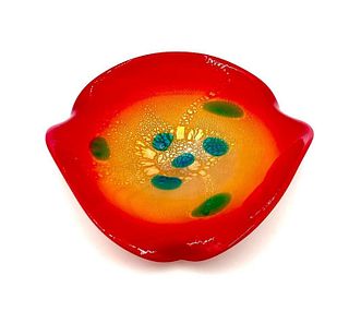 Murano Glass Amoeba Bowl