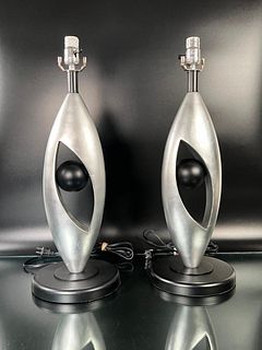 Pair Modern Design Table Lamps
