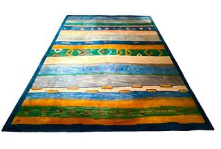 Woven Wool Carpet, Contemporary, 10'10 x 8'