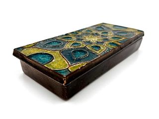 Modern Glazed Ceramic Covered Box