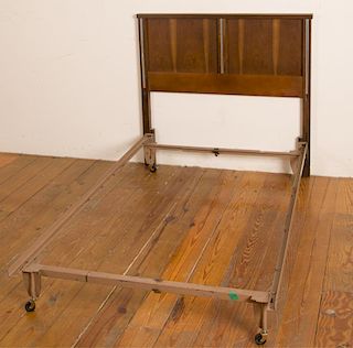 Bassett Furniture Mid-Century Walnut Bed Frame