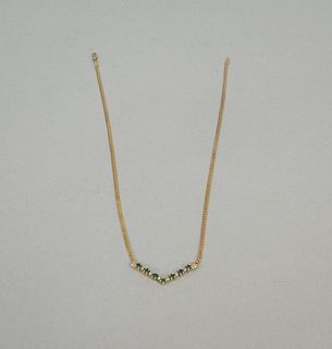 14K Yellow Gold Necklace with Pendant.